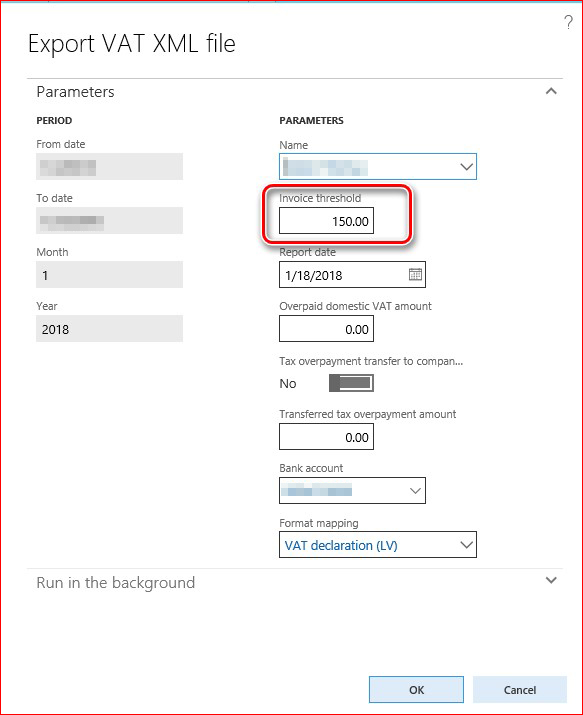 This image shows you to add an invoice threshold value.