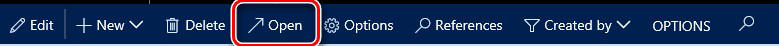 This image shows the Open button.