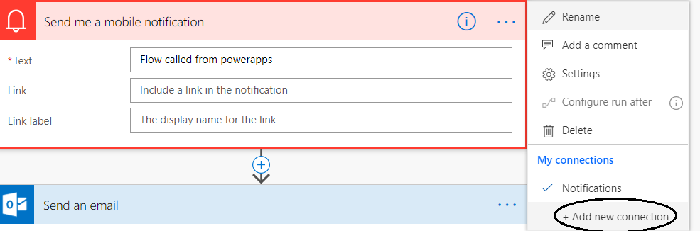 Changing a connection in Flow