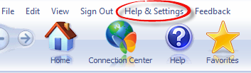 3034160_01 Help & Settings on ribbon